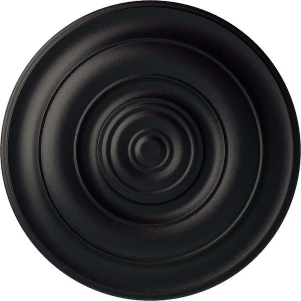 Ekena Millwork Niobe Ceiling Medallion (Fits Canopies up to 8 5/8"), Hand-Painted Steel Gray, 18"OD x 1 1/2"P CM18NISGS - main